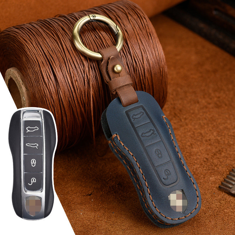 Key Cover New Authentic Leather Retro Bag Buckle