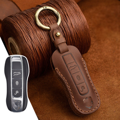 Key Cover New Authentic Leather Retro Bag Buckle