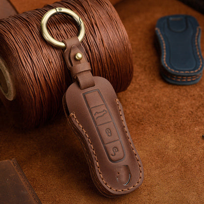 Key Cover New Authentic Leather Retro Bag Buckle